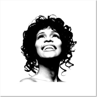 Whitney Houston // Pencil Drawing Vintage Posters and Art
